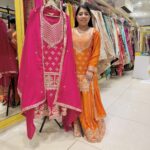 Mangenta Readymade Suit with Skirt