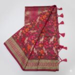 Magenta Dolla Silk Saree