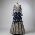 Navy Blue Anarkali