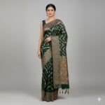 Bottle Green Silk Saree