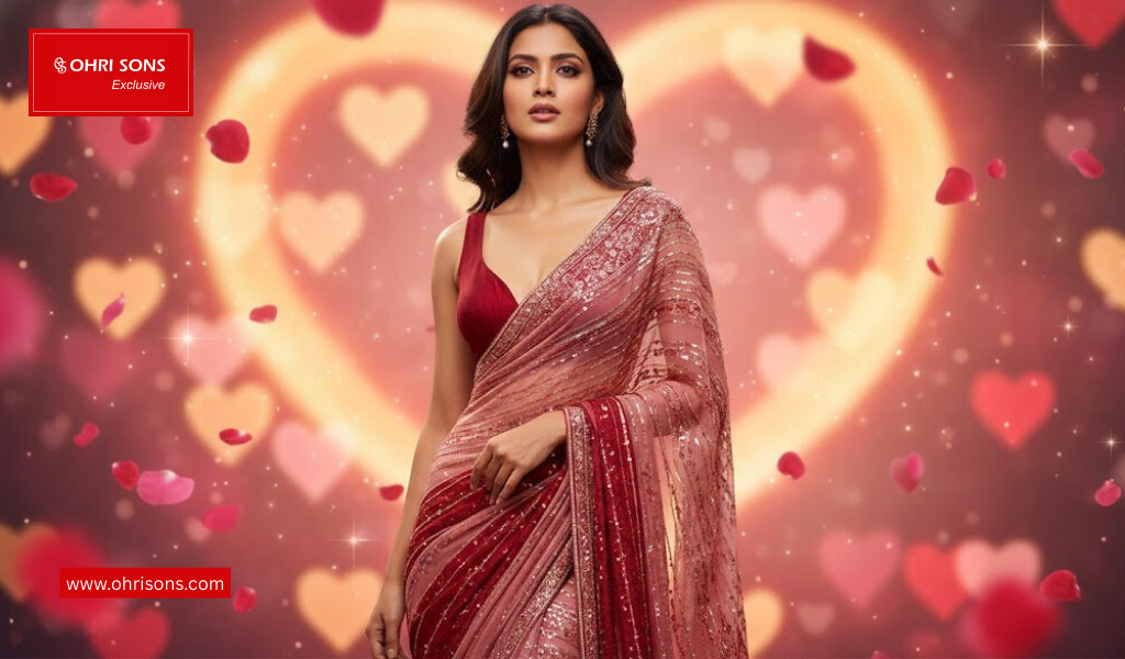 valentines day saree