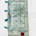 Sea Green Jamawar Silk Saree