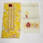 Yellow Cotton Un-Stiched Suit