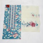 Blue Cotton Un-Stiched Suit