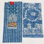 Navy Blue Cotton Un-stiched Suit