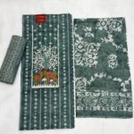 Bottle Green Cotton Un-stiched Suit