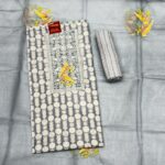 Grey Cotton Un-stiched Suit