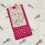 Onion Color Cotton Un-stiched Suit