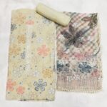 Lemon Georgette Un-Stiched Fabric